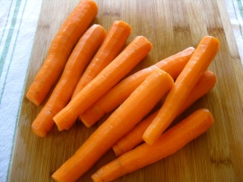 Carrots destined for Buttermilk Carrot Cake Cupcakes