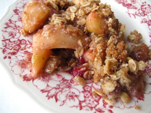 Skillet Cranberry Apple Crisp (Gluten-Free)