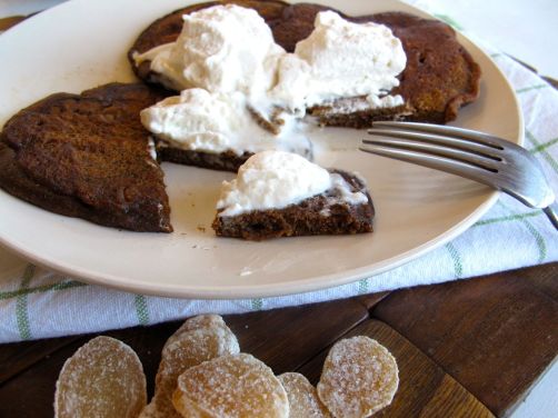 Gingerbread Pancakes with Cinnamon Coffee Whipped Cream