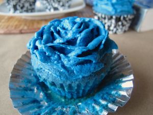 Blue Rose of Winterfell Rose Water Cupcakes