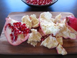 Making Pomegranate Rosemary Focaccia