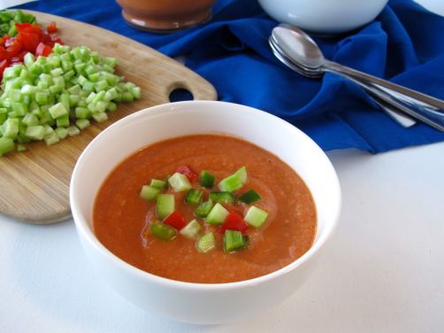 Roasted Tomato Gazpacho Soup