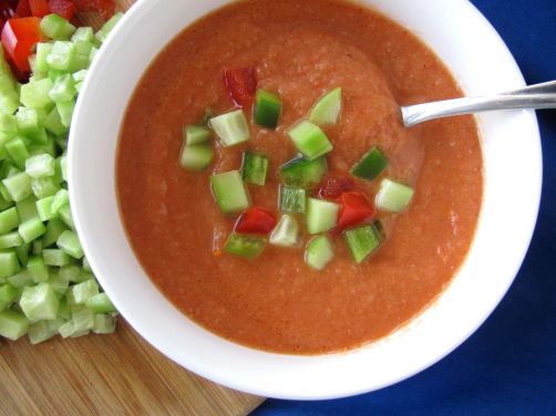 Roasted Tomato Gazpacho Soup