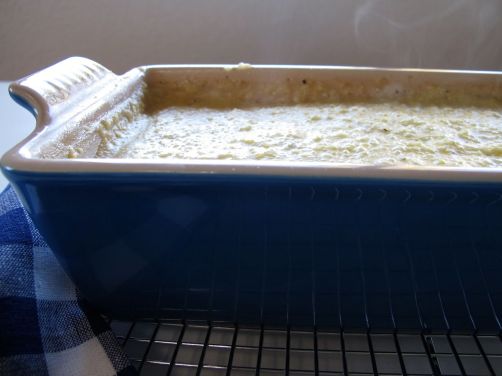 Making Parmesan Black Pepper Polenta (Baked, then Grilled)