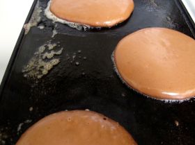 Making Orange Chocolate Pancakes